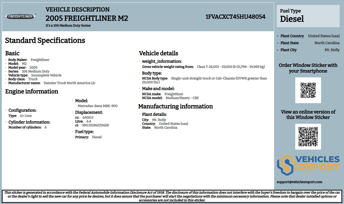 Vehicle history report preview