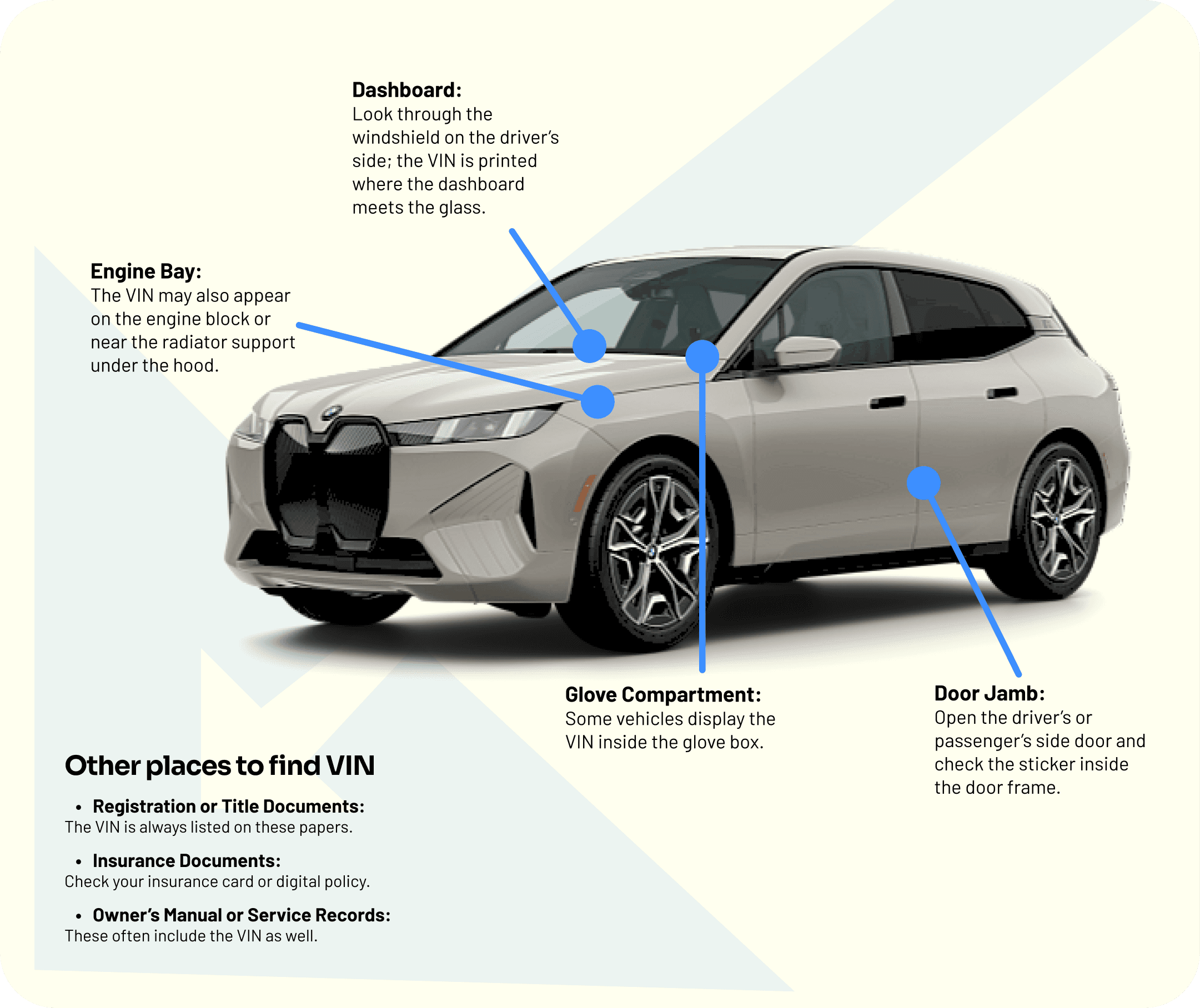 Where to find the VIN on a BMW?